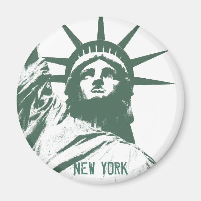 Imán New York Fridge Magnet NY Souvenir Magnet (Frente)
