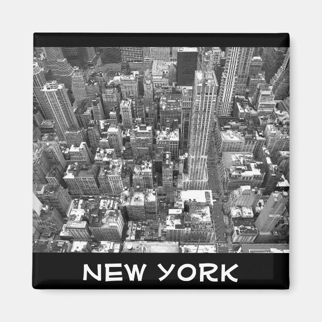 Imán New York Fridge Magnet NY Souvenir Magnet (Frente)