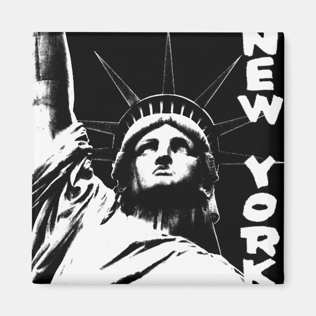 Imán New York Fridge Magnet NY Souvenir Magnet (Frente)