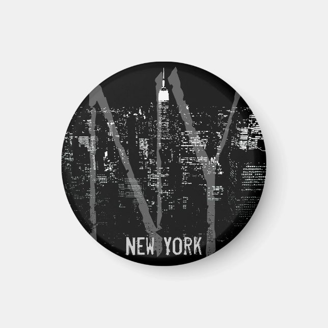 Imán New York Fridge Magnet NY Souvenir Magnet (Frente)