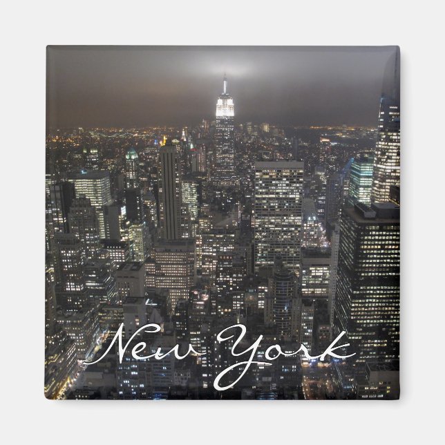 Imán New York Fridge Magnet NY Souvenir Magnet (Frente)