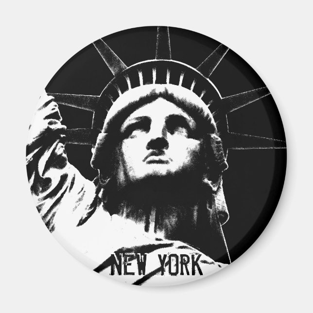 Imán New York Fridge Magnet NY Souvenir Magnet (Frente)