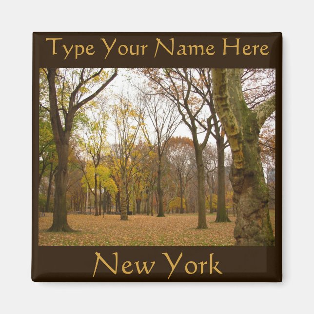 Imán New York Fridge Magnet Personalizado NYC Magnet (Frente)