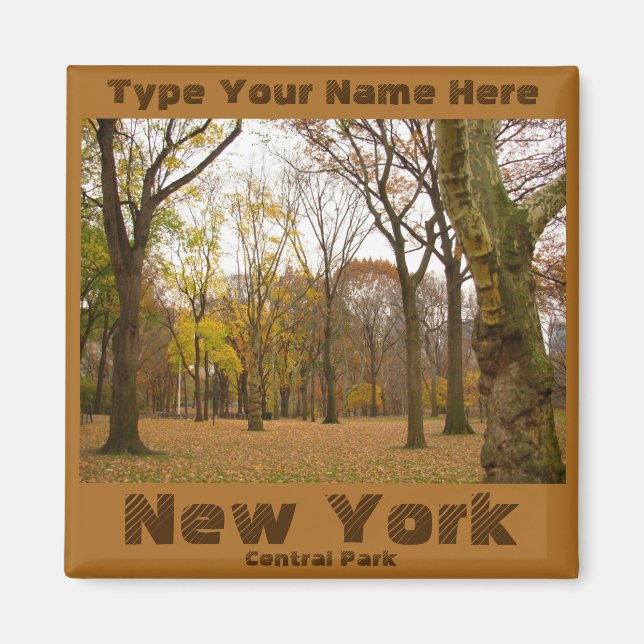 Imán New York Fridge Magnet Personalizado NYC Magnet (Frente)
