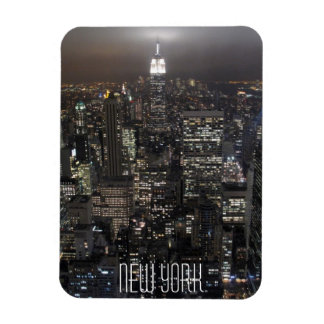Imán New York Magnet NY City Lights NY Skyline Souvenir