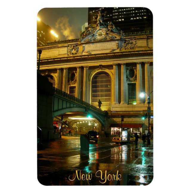 Imán New York Magnet NY Grand Central New York Souvenir (Vertical)
