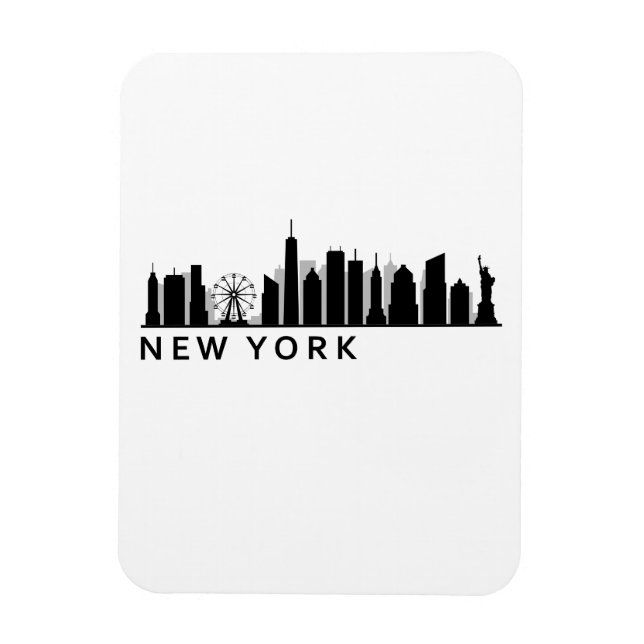 Imán New York Skyline (Vertical)