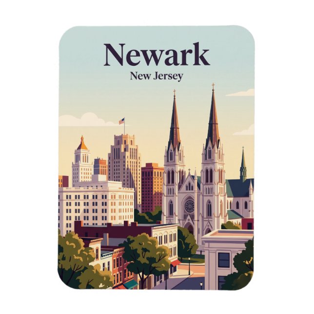 Imán Newark, Nueva Jersey (Vertical)