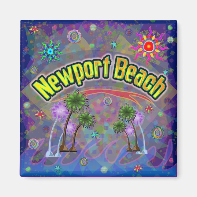 Imán Newport Beach Noble Voyage Magnet (Frente)