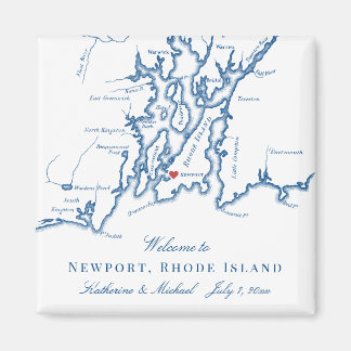 Imán Newport Rhode Island Destination Wedding Favor