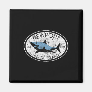 Imán Newport Rhode Island Pesca Tiburón Pescado Playa V