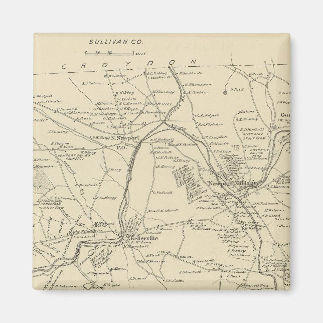 Imán Newport, Sullivan Co (Frente)