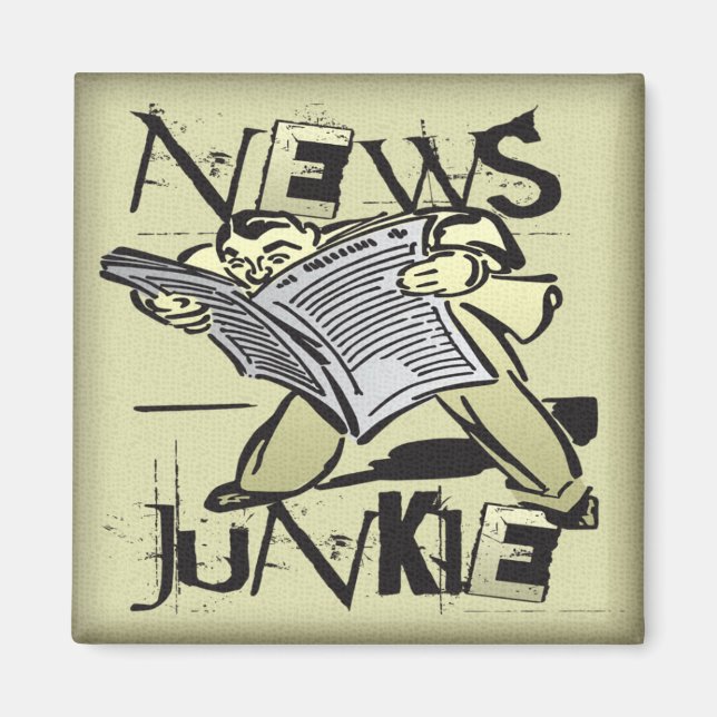 Imán News Junkie (Frente)