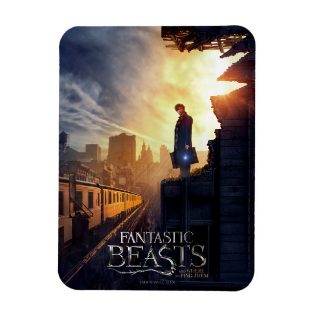 Imán NEWT SCAMANDER™ en edificio destruido (Vertical)