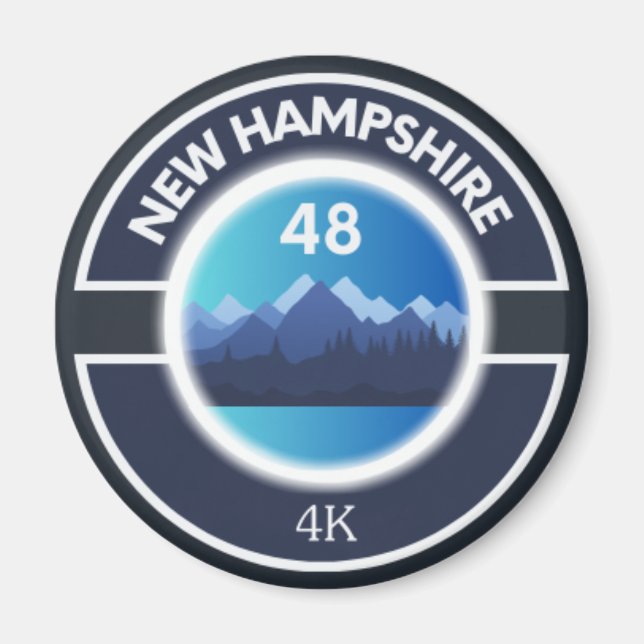 Imán NH48 Magnet (New Hampshire 4000 Footers) (Frente)