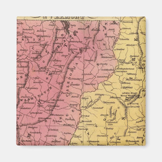 Imán NH, Vermont (Frente)