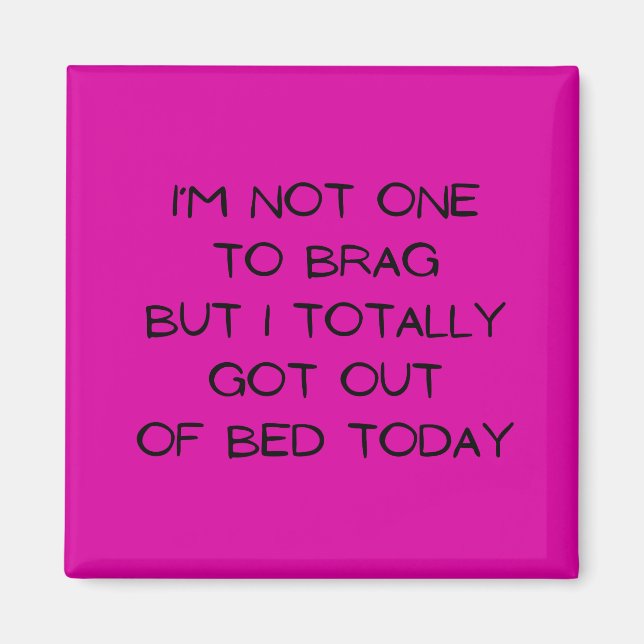 Imán Ni uno a alardear (Frente)