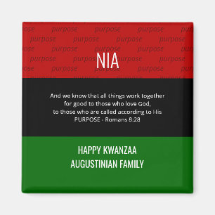 Imán NIA Romans 8 28 Feliz Kwanzaa