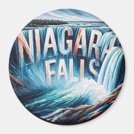 Imán Niagara Falls Acrylic Artwork Magnet