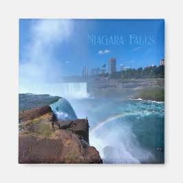Imán Niagara Falls mit Regenbogen