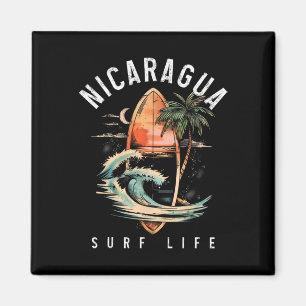 Imán Nicaragua Nica Surf Vintage Surfing Surfista