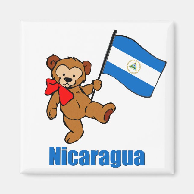 Imán Nicaragua Teddy Bear (Frente)