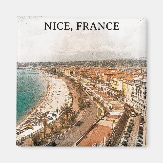 Imán Nice France Promenade des Anglais (Frente)