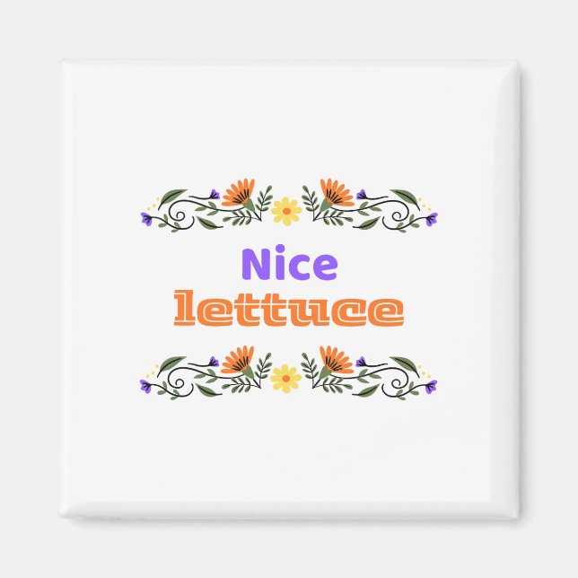Imán Nice Lettuce Best Chirps Hockey Magnet (Frente)