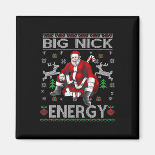 Imán Nick Energy Funny Santa Navidades Feo Sater Men W