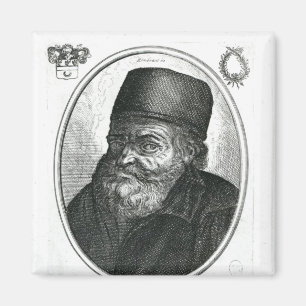 Imán Nicolás Flamel grabado por Baltasar Moncornet