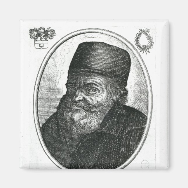 Imán Nicolas Flamel grabado por Balthazar Moncornet (Frente)