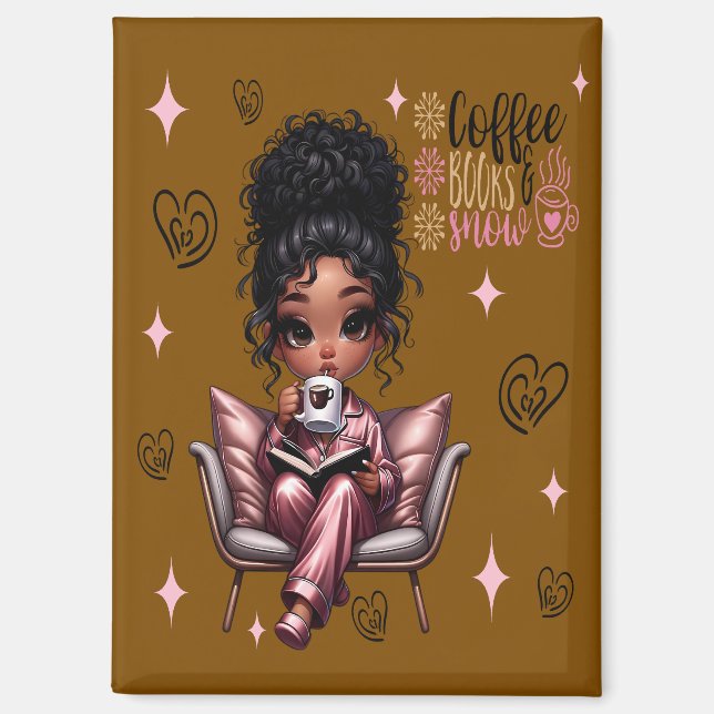 Imán Nicole Coffee Books Magnet (Anverso)