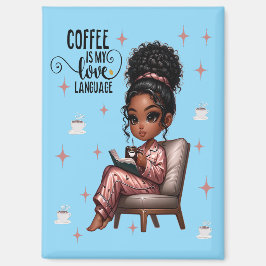 Imán Nicole Coffee Love Language Magnet
