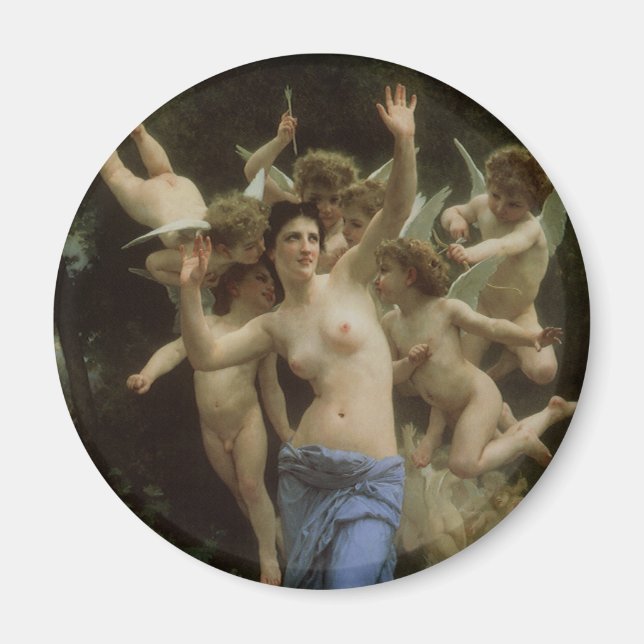Imán Nido de Wasp por William Adolphe Bouguereau (Frente)