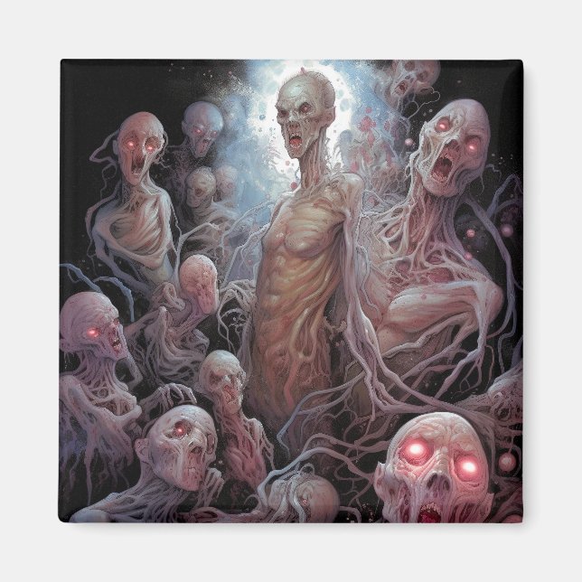 Imán Nido De Zombies Sin Muerte Horror Arte (Frente)