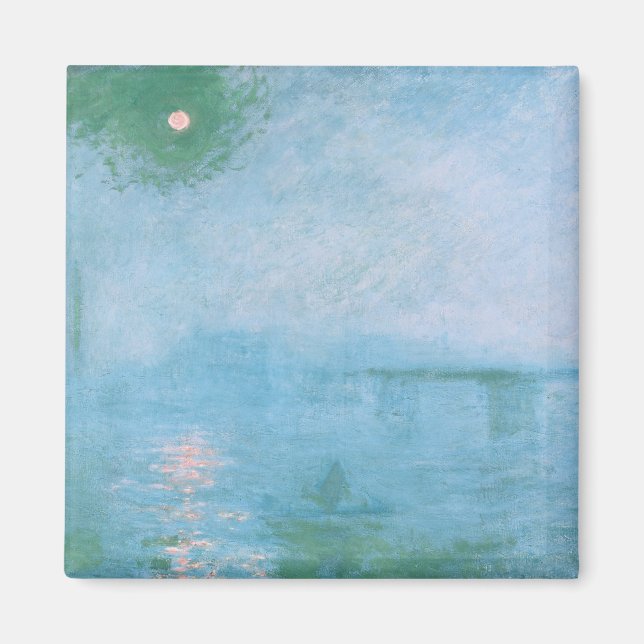 Imán Niebla en el Támesis (por Claude Monet) (Frente)