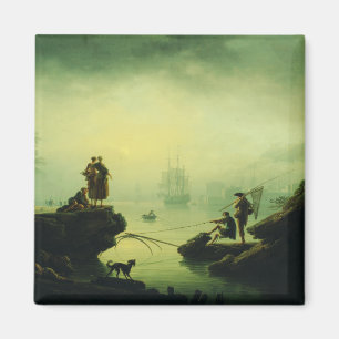 Imán Niebla matutina en el mar por Joseph Vernet 