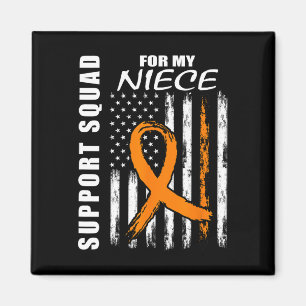 Imán Niece Esclerosis Múltiple Conciencia Usa Flag Supp