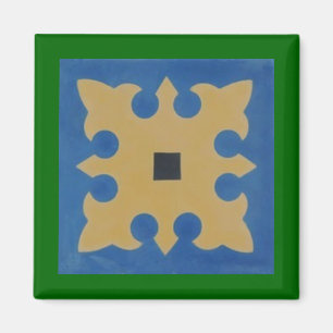 Imán Nieto mexicano verde azul
