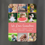 Imán Nietos personalizados Nombres 9 Collage de fotos<br><div class="desc">Imanes de fotos impresos por personalizado personalizados con fotos y textos de tu familia. Agregue los nombres de sus nietos u otro texto personalizado con espacio para 9 fotos cuadradas. Utilice las herramientas de diseño para elegir cualquier color de fondo, agregar más fotos y editar los tipos de letra y...</div>