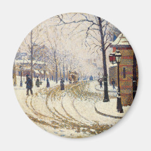 Imán Nieve, Boulevard de Clichy, París por Paul Signac