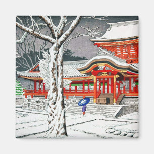 Imán Nieve de Guay en el santuario de Iwashimizu hachim