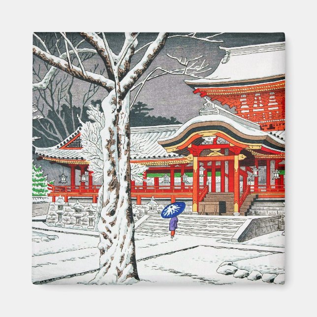 Imán Nieve de Guay en el santuario de iwashimizu hachim (Frente)