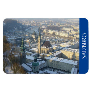 Imán nieve de invierno de salzburgo