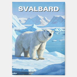 Imán Nieve de oso polar Svalbard Noruega