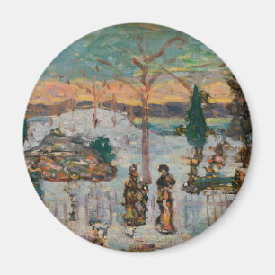 Imán Nieve en abril por Maurice Prendergast, Arte Antig