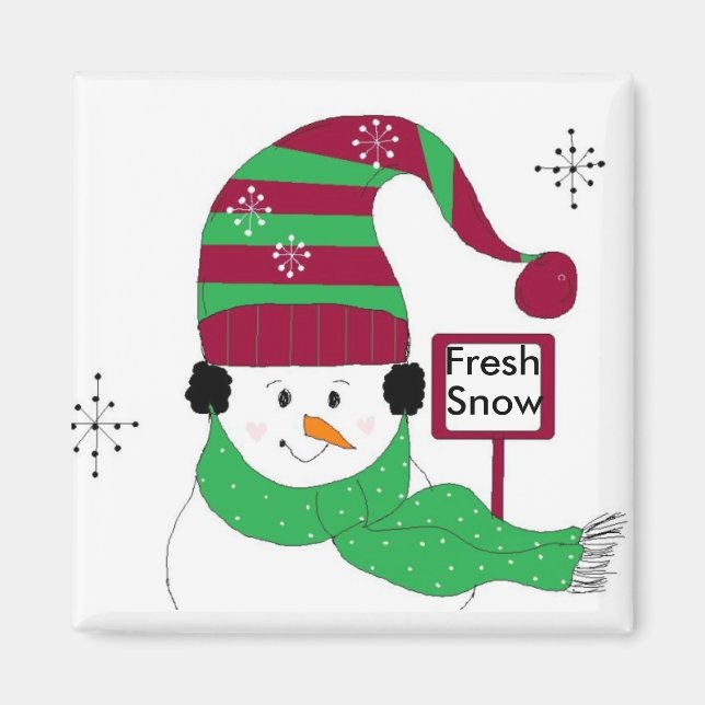 Imán Nieve fresca (Frente)