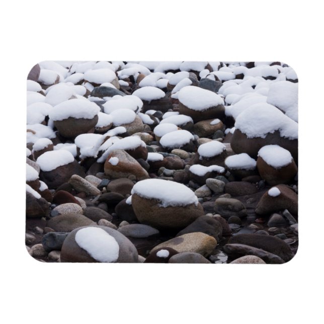 Imán Nieve Y Rocas, Parque Nacional Del Monte Rainier (Horizontal)