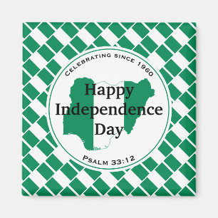 Imán NIGERIA INDEPENDENCE Nigerian Flag Scripture