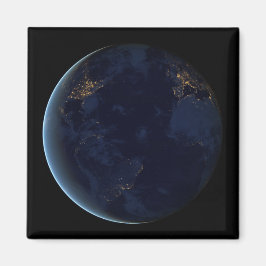 Imán Night Lights on Planet Earth (Western Hemisphere)